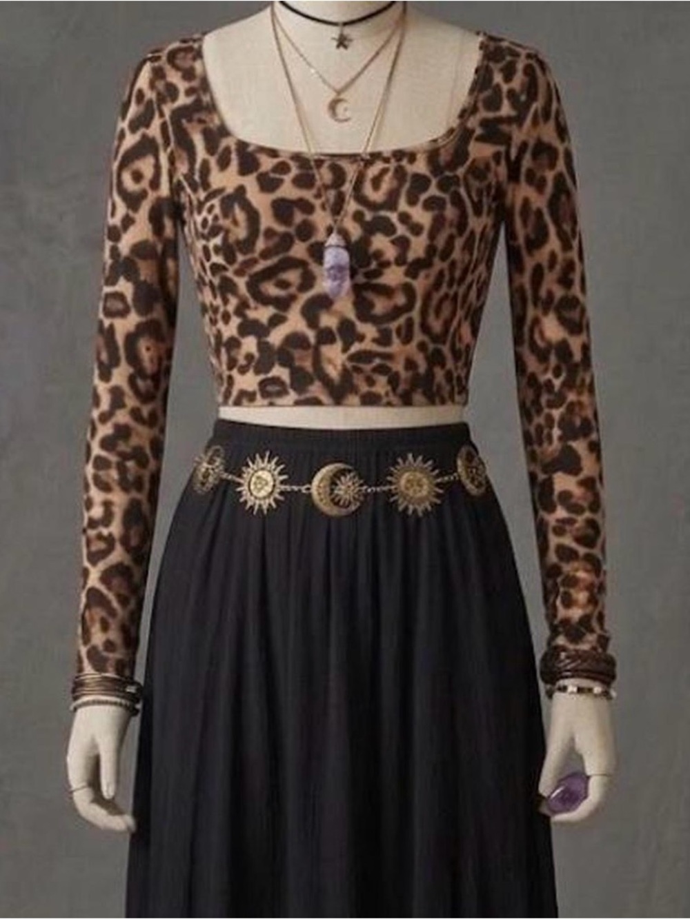 Leopard Print Crop Top